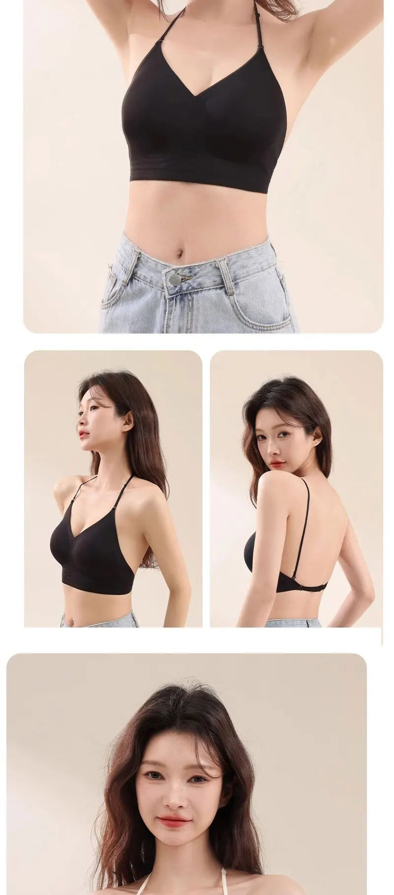 High Elastic Sports Bra 3 Ways Wearing Cross Back Wireless Padded Brassiere Breathable Invisible Yoga Fitness Workout Lingerie