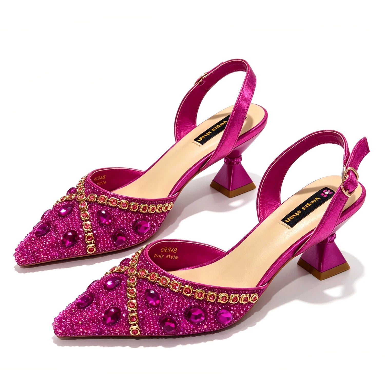 Pointed Toe High Heels Shoes and Matching Bag Set Women Fashion PU Leather Pumps Shoulder Bag Party Wedding Dress Footwear Handb