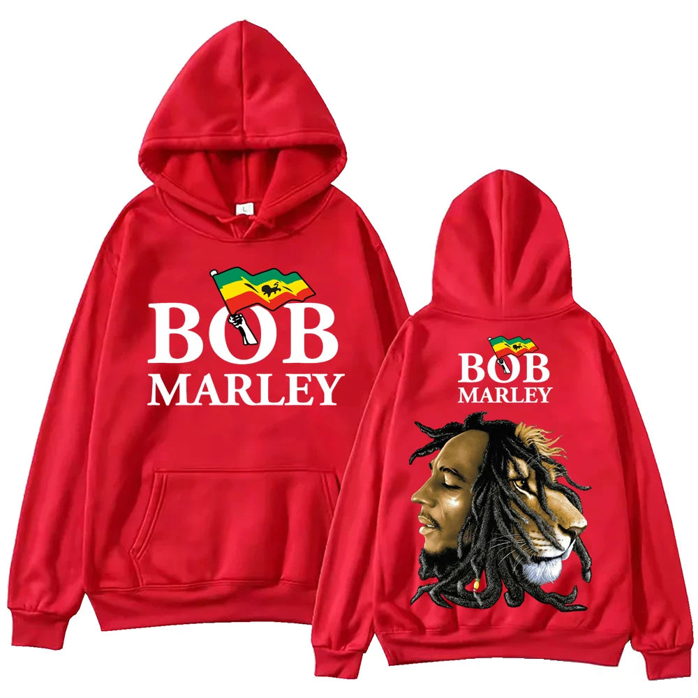 Bob Marley Hoodie Harajuku Hip Hop Pullover Tops Sweatshirt Gift