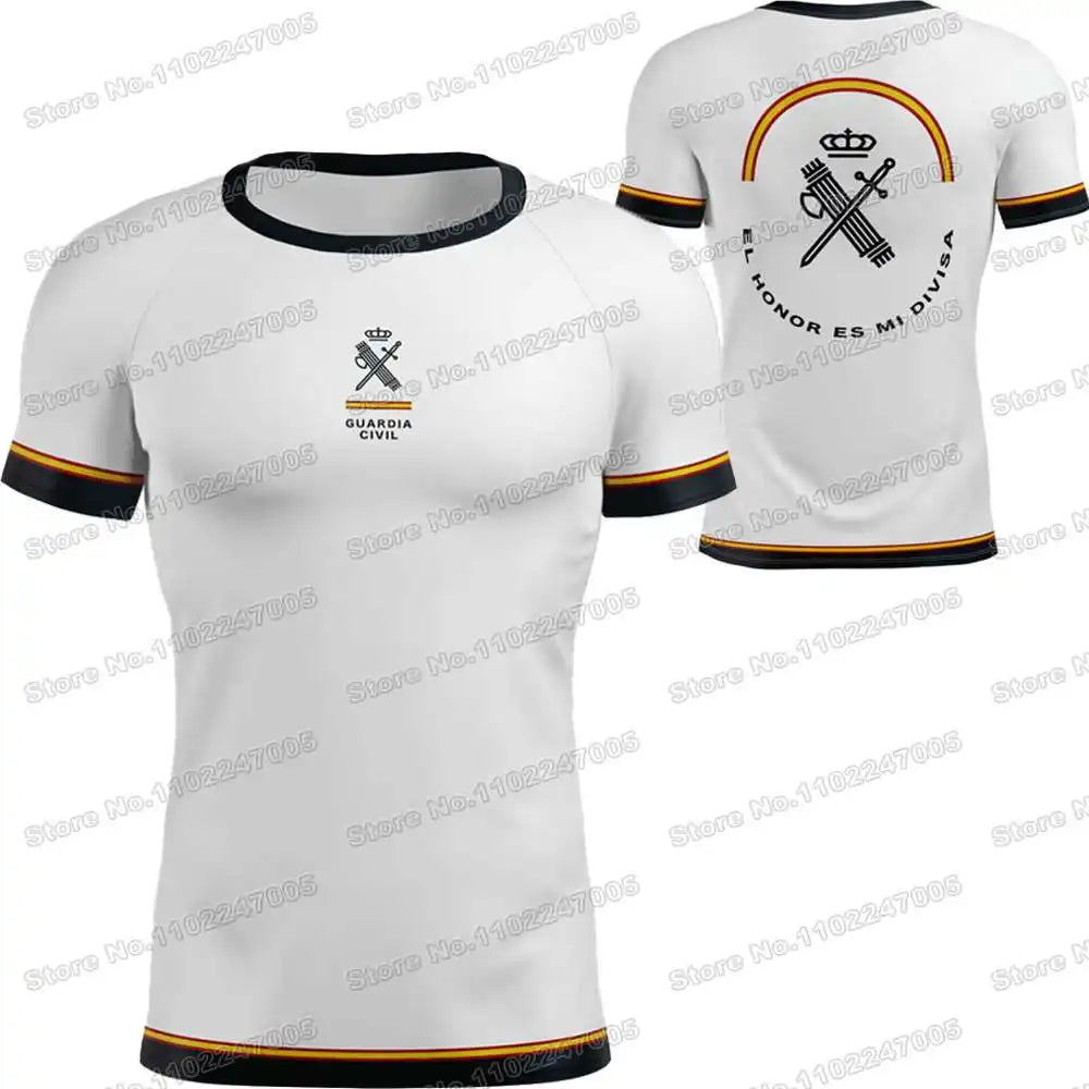 2025 Spanish Civil Guard T Shirt Men Outdoor Shirts Spain Military Clothing Training Tops Downhill MTB Jersey Running Sportswear