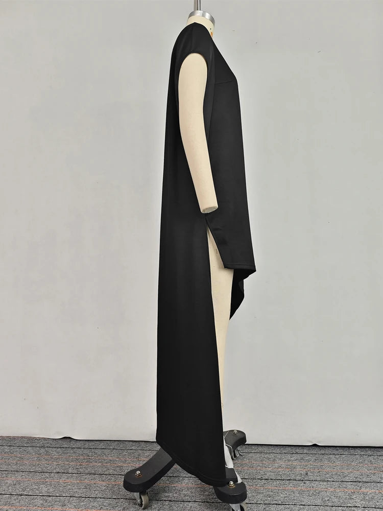 One Shoulder High Low Evening Dress