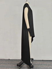 One Shoulder High Low Evening Dress
