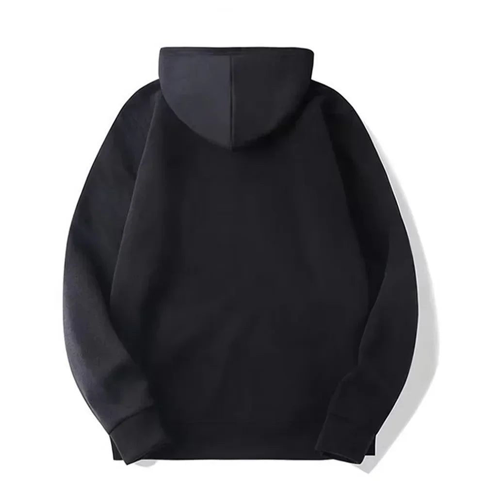Men Women Hooded Sweatshirt. Simple Tiny Graphic On Chest, Oversized Long Sleeve Pullover Hoodie Basic Daily Casual Street Top