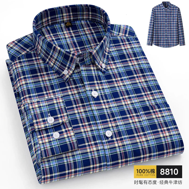 Pure Cotton Oxford Slim Shirt