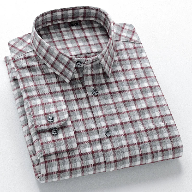 Striped Cotton Long Sleeve Shirt