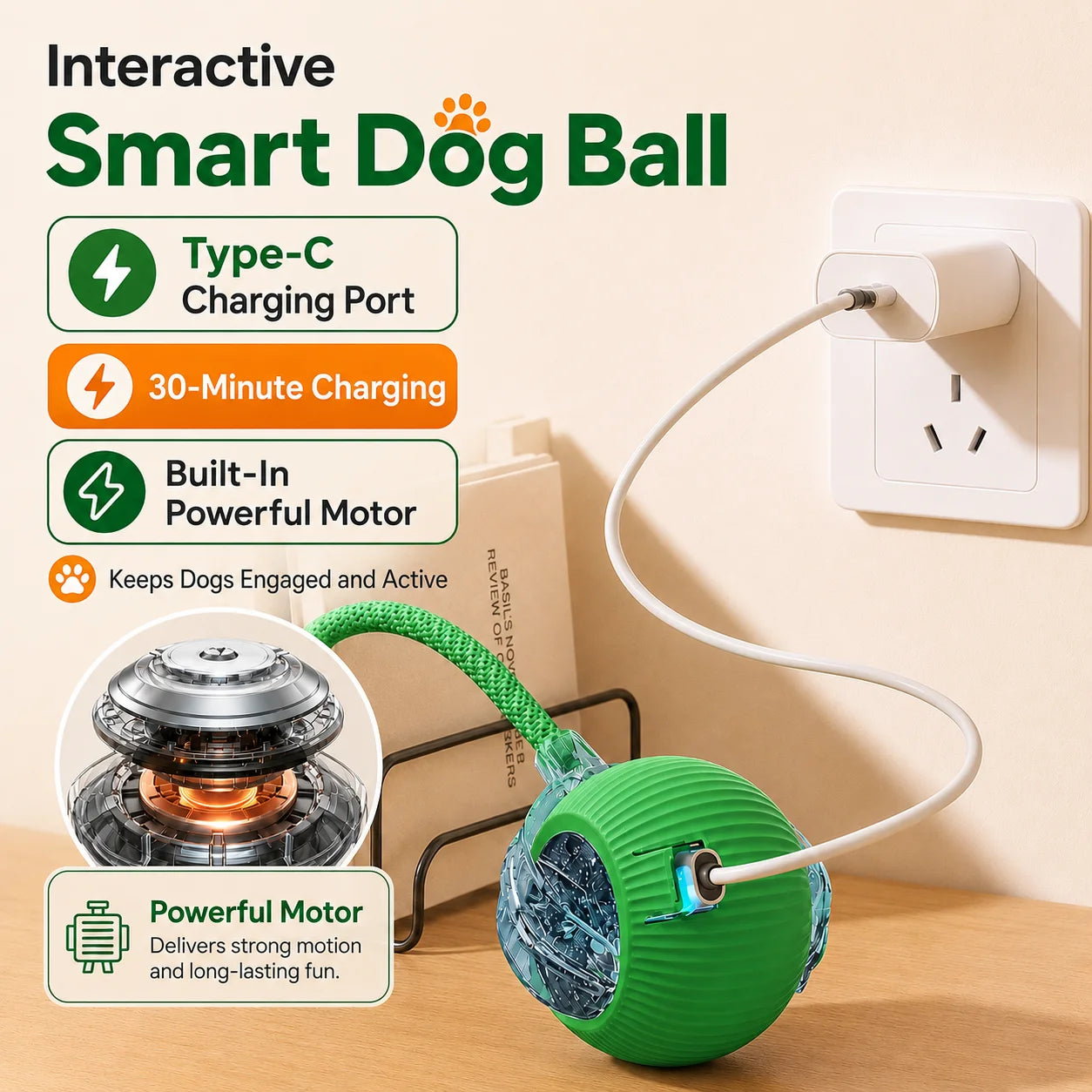 Smart Automatic Rolling Dog Ball