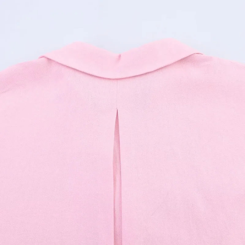 Striped Oversize Summer Shirt Women