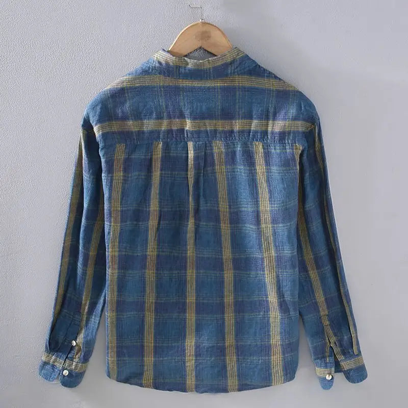 Plaid Casual Overshirt Men