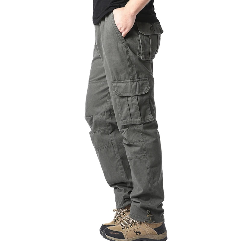 Loose Cotton Tactical Cargo Pants