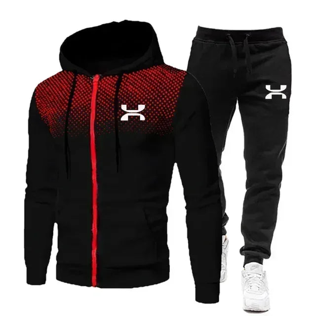 2025 Fashion Tracksuit For Men Hoodie Fitness Gym Clothing Men Running Set Sportswear Jogger Men'S Tracksuit Winter Suit Sports