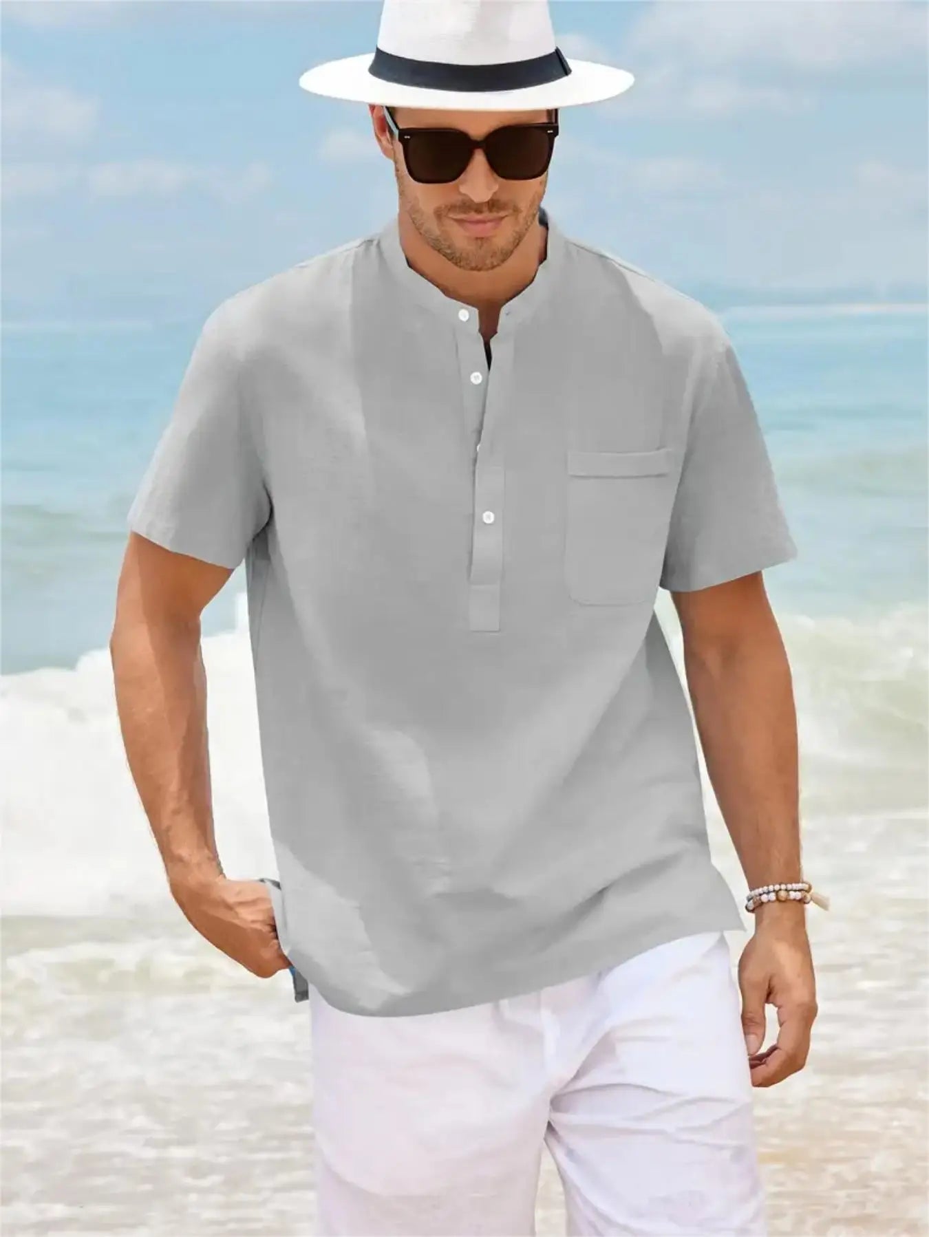 Linen Pocket Summer Shirt