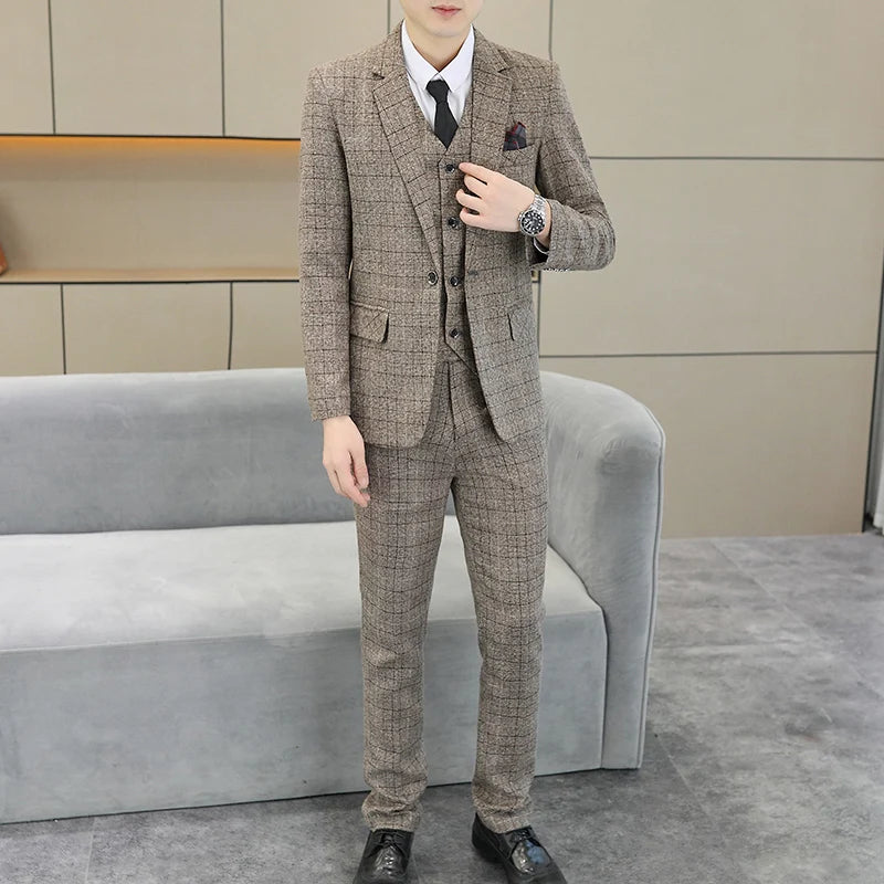 Three Piece Wedding Business Suit