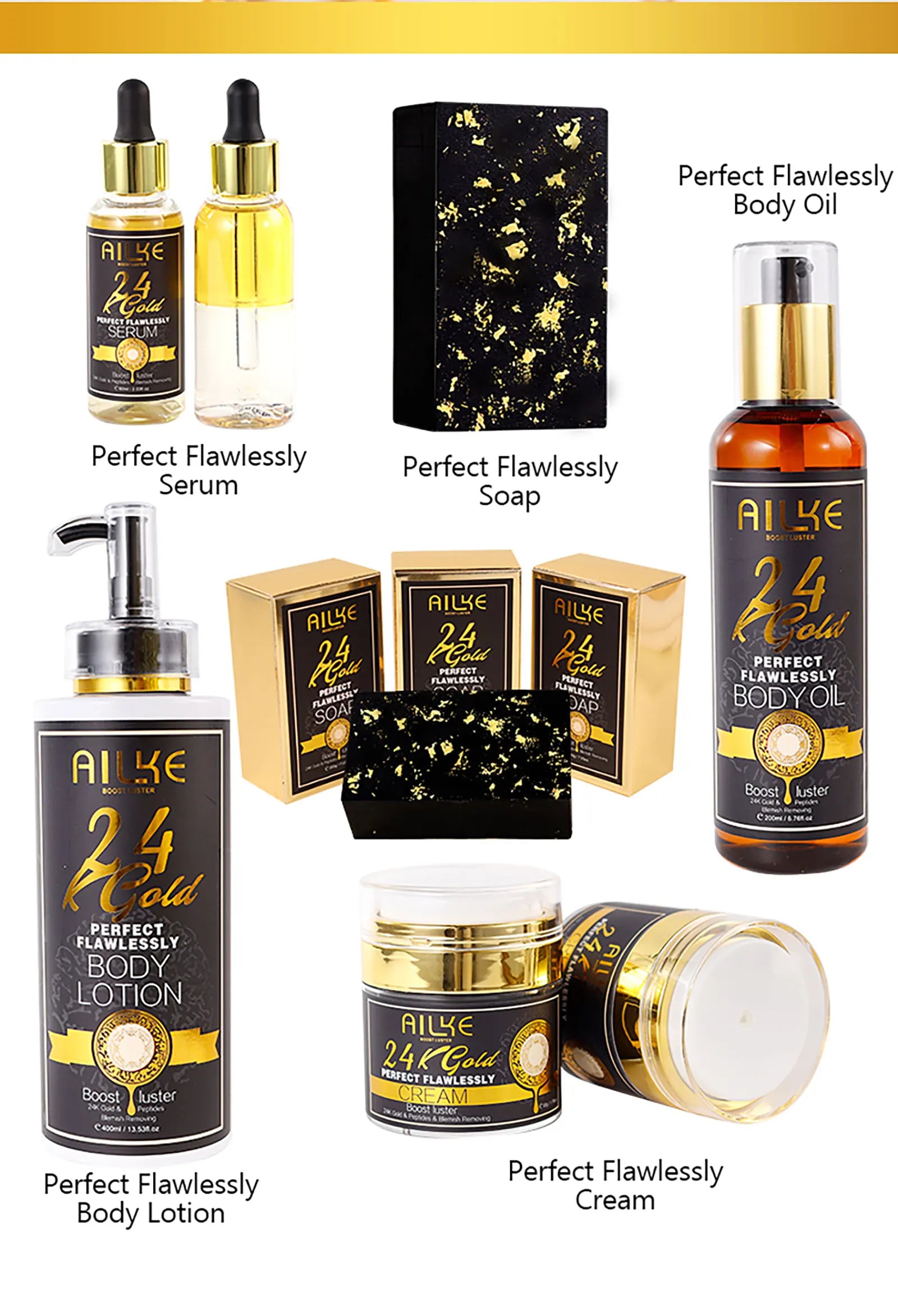 24K Gold Collagen Whitening Care Set