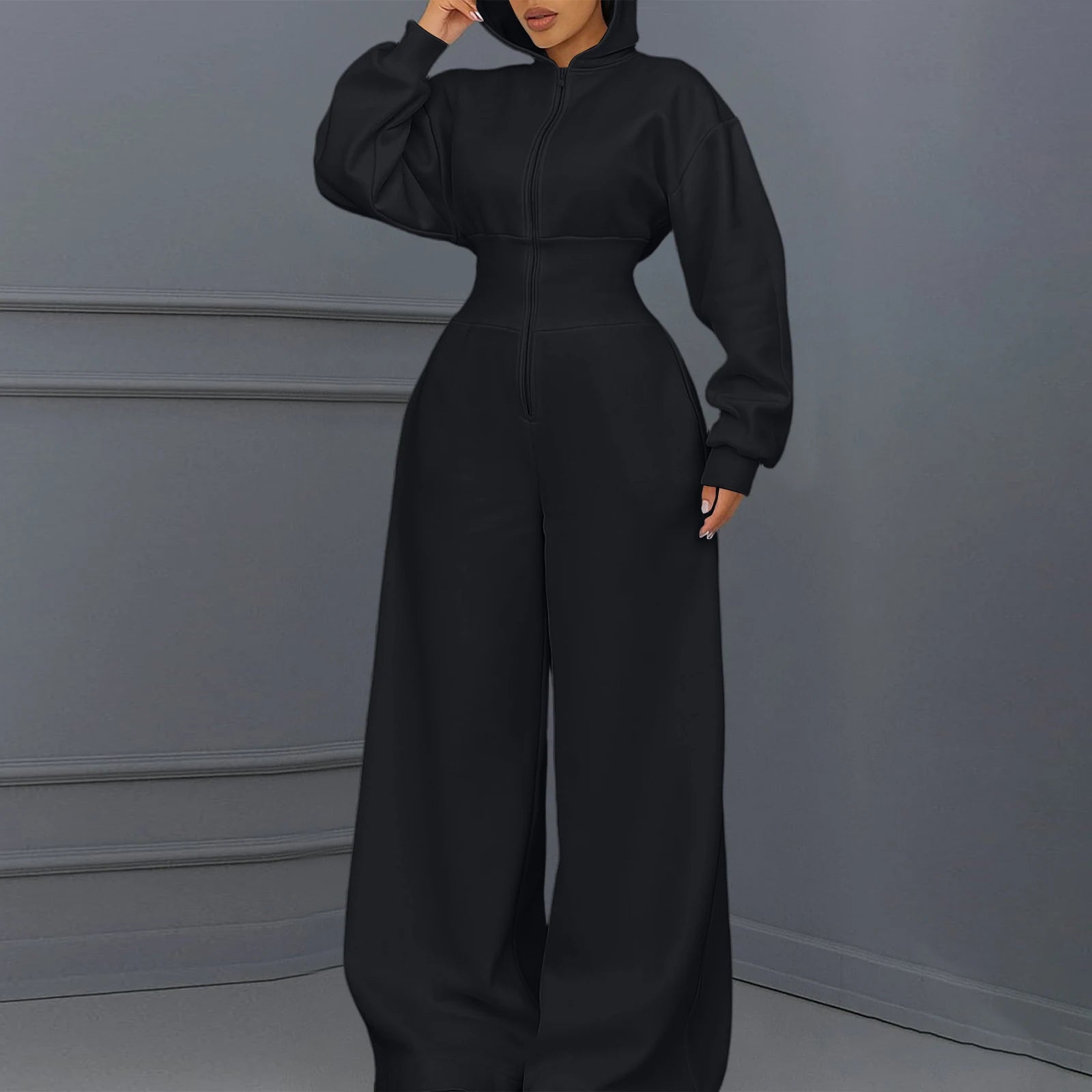 Casual Hooded Winter Jumpsuit