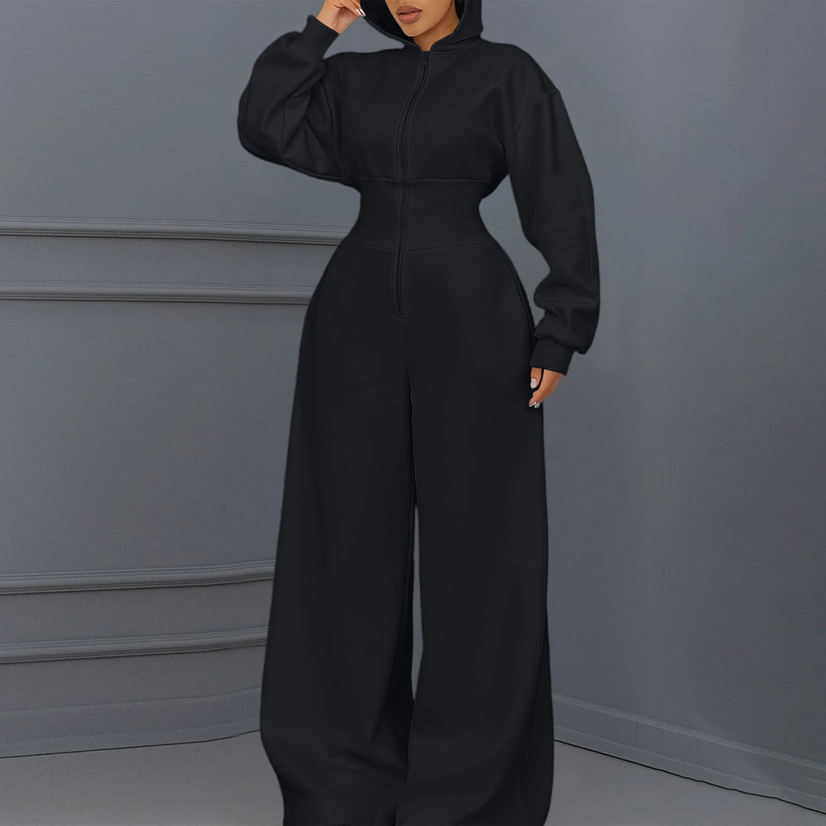 Casual Hooded Winter Jumpsuit