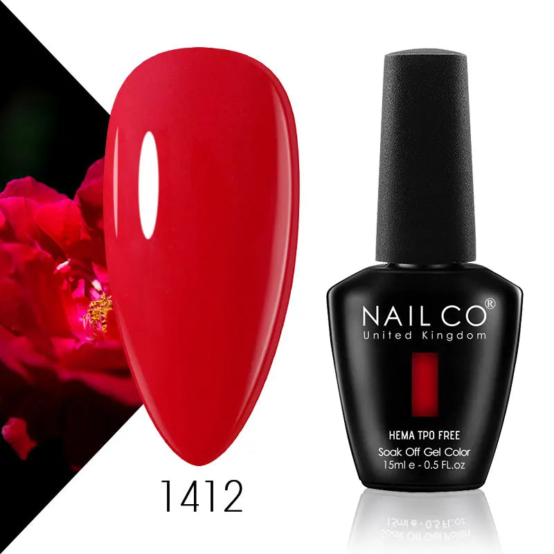 NAILCO 15ml Nail Gel Polish Semi Permanent UV Varnish Nails Art Gel Vernis Manicure TOP BASE Nails Products Supplies Equipment