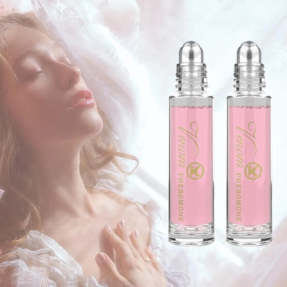 Roll-On Pheromone Perfume - Exohormone Parfum Fruity Floral Scent, Long-Lasting Fragrance, Alcohol-Free, Essential for Dates