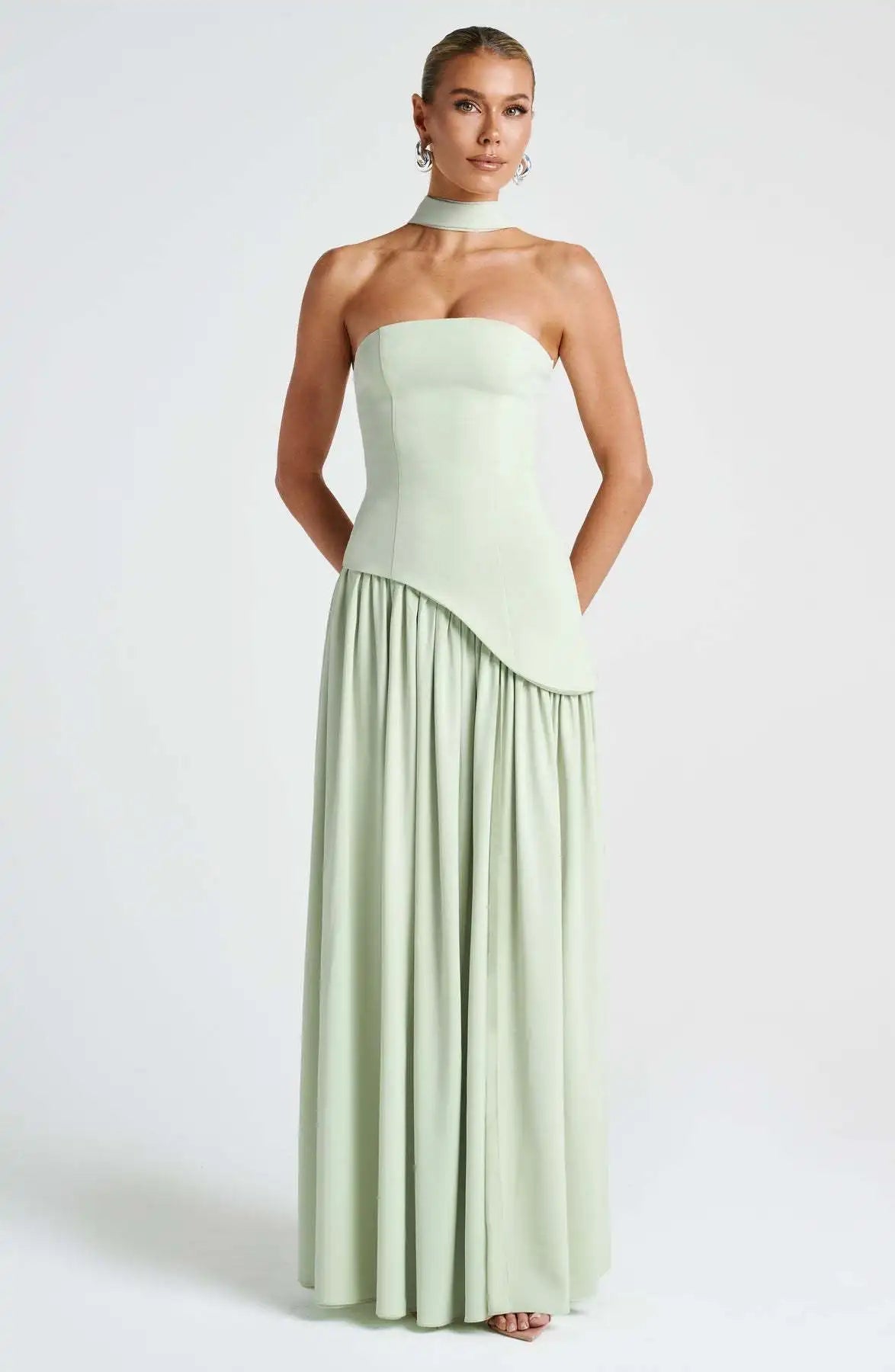 Chiffon Lace Ethereal Evening Gown