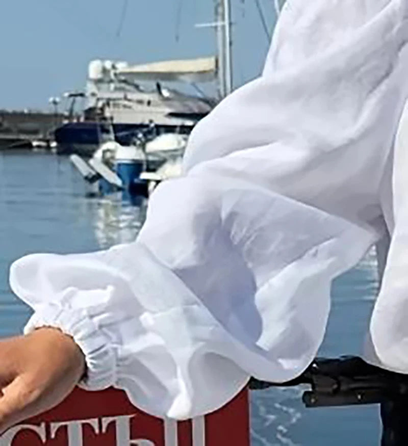 Off Shoulder Casual Puff Jumpsuit