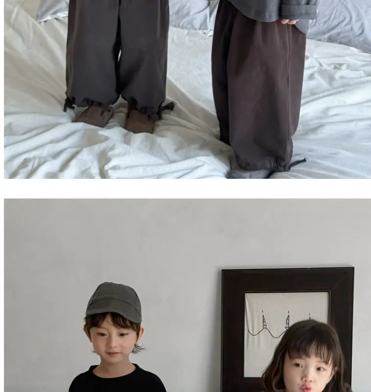 Kids Solid Long Sleeve Tee