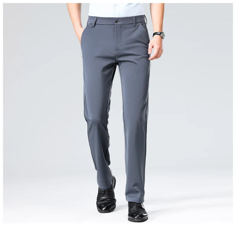 Classic Wrinkle-Resistant Suit Pants
