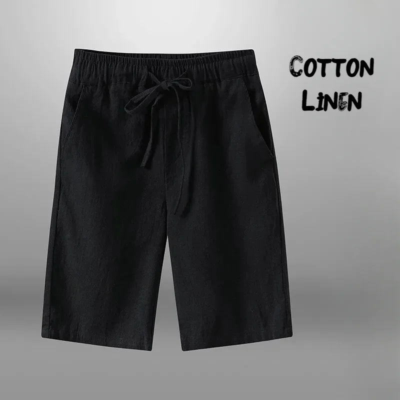 Cotton Linen Casual Beach Shorts