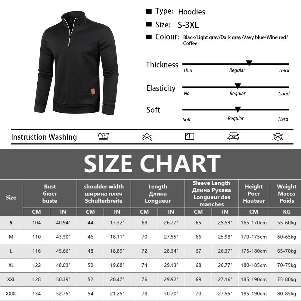 Modern Half Zip Knit Sweatshirt