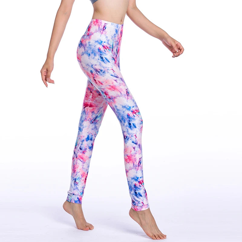 Women Leggings High Waist Cartoon Comic Beauty Print Trousers Soft Female Casual Elastic Pant