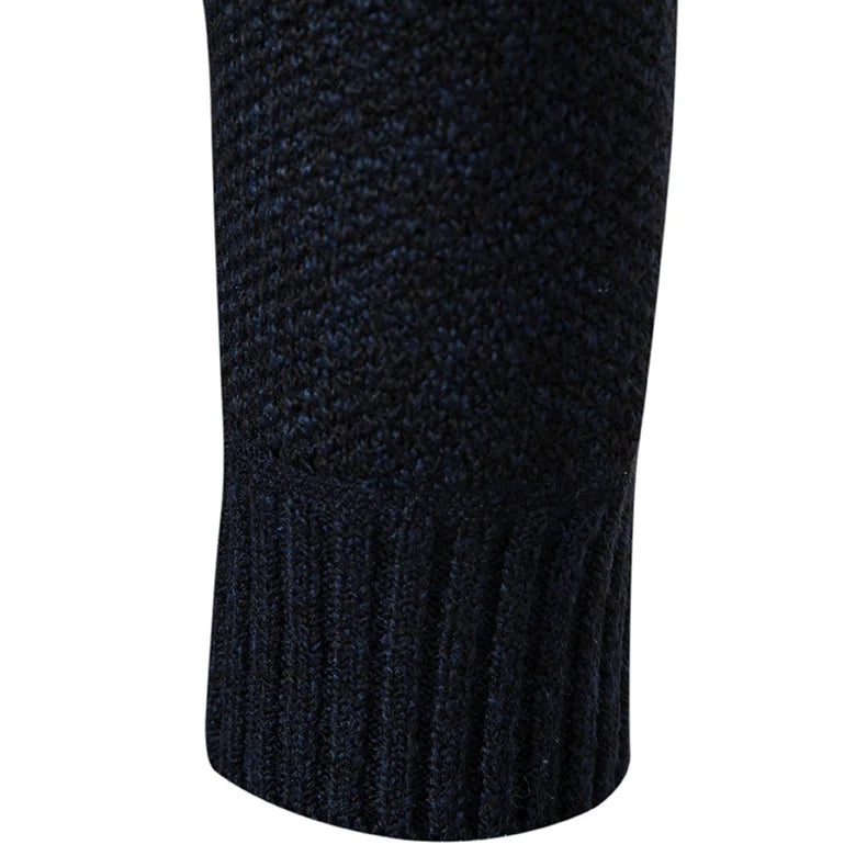 Zippered Fleece Turtleneck Sweater