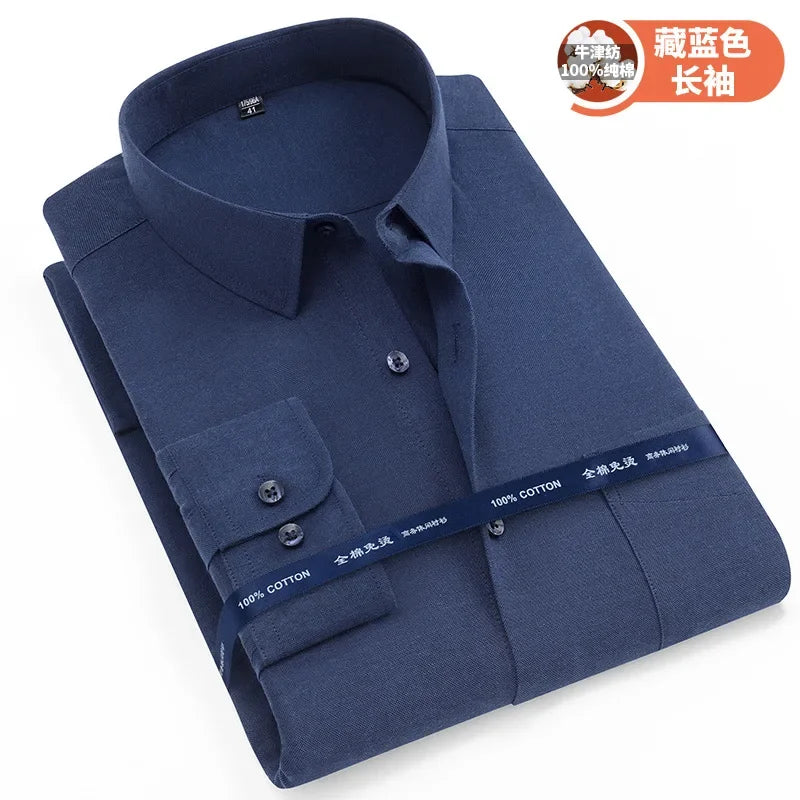 Oversized Cotton Oxford Business Shirt
