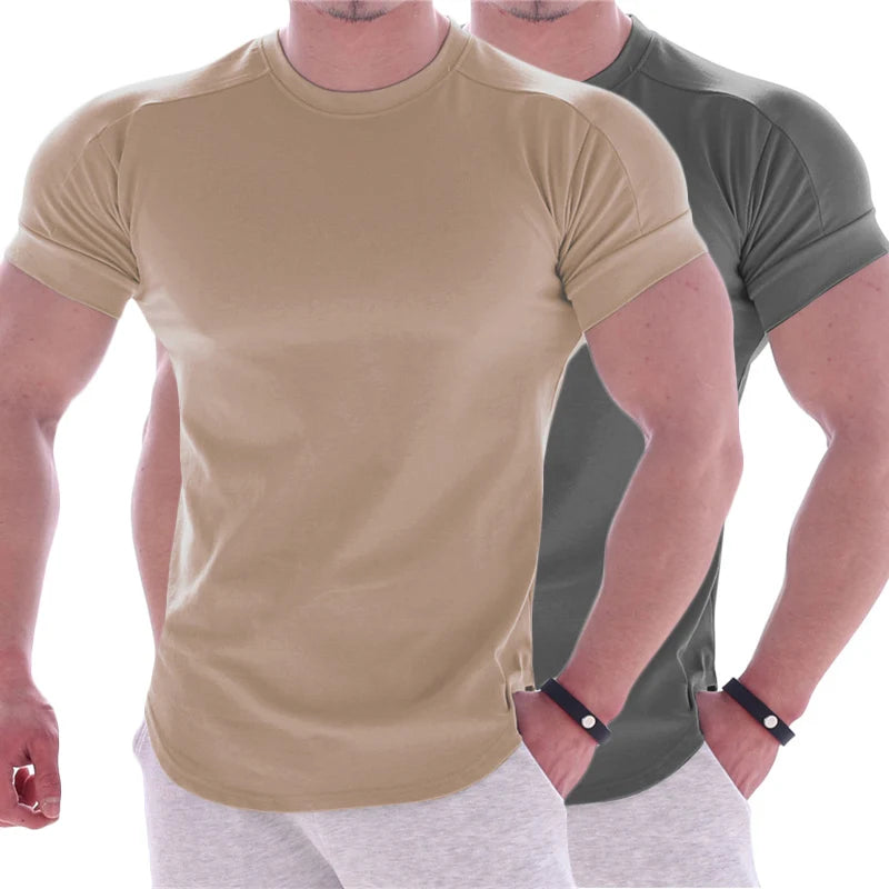 Men's Running T-Shirts Quick Dry Compression Sport T-Shirts Fitness Gym Jogging Shirts, Soccer Shirts Men's Jersey Sportswear
