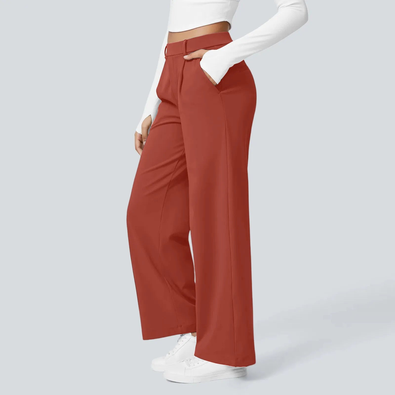 Women's Fashion Comfortable Pants Autumn and Winter Wide Leg Casual Sports Drape Slimming and Versatile Floor Length 2025