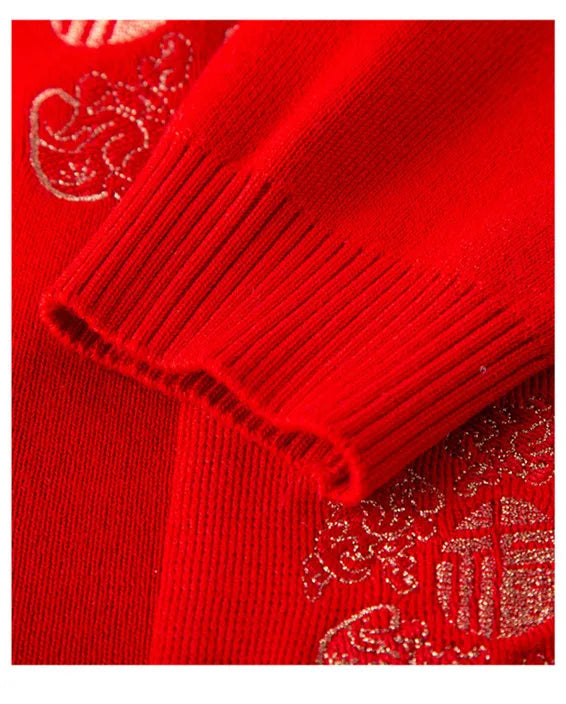 Women Winter Coats Vintage Printed Knitted Cardigan Sweater Female Jacket Spring Autumn Outerwears Top Wool Knitwear Coat
