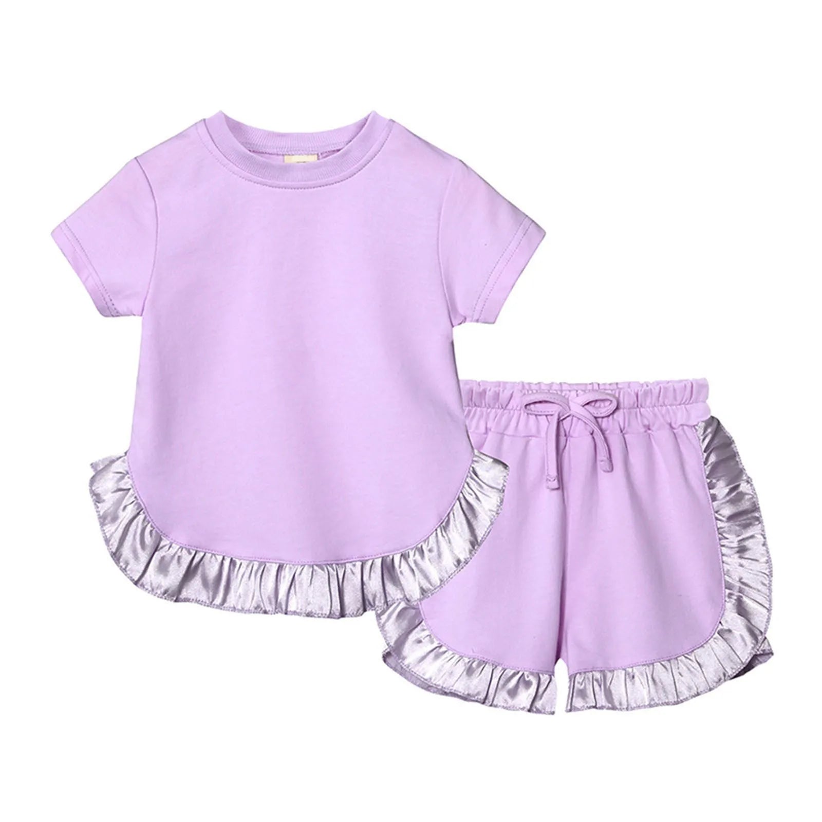 Girls Summer Top and Shorts Set