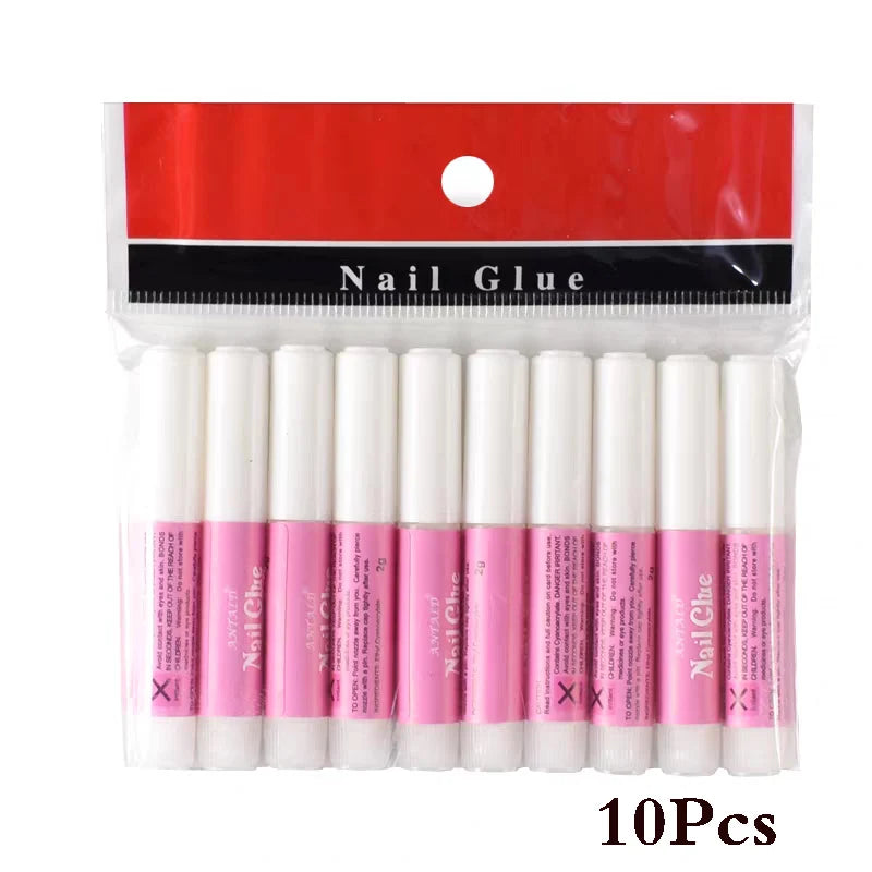 Nail Glue for Press on Nails for Nail Tips Acrylic Nail Glue Long Lasting Super Strong Nail Glue for Nails Salon