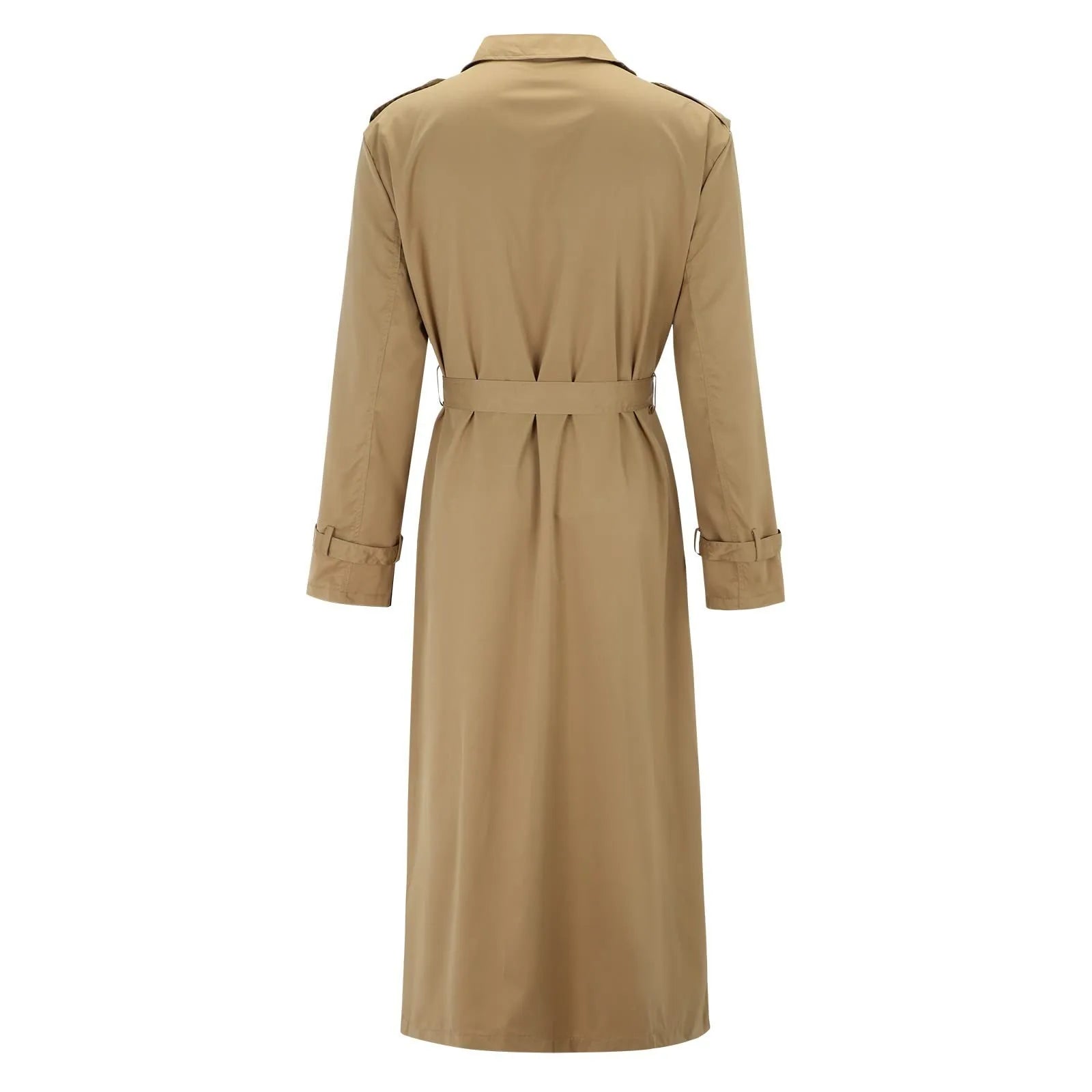 Men’s Luxury Full-Length Trench Coat – England Style Business Overcoat