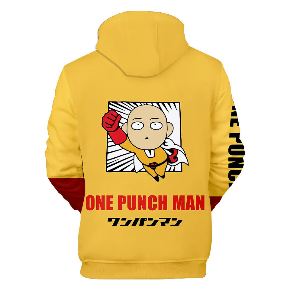 Coat Anime Saitama Oppai Hooded Hoodie Men Women Fleece Sweatshirt Fashion Harajuku Jacket Brand Clothes Cosplay Costume