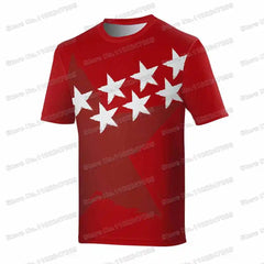 2025 Spain Madrid T Shirt Men Outdoor Shirts Tech Tee Casual Clothing Training Tops fitness MTB Jersey Running Sportswear