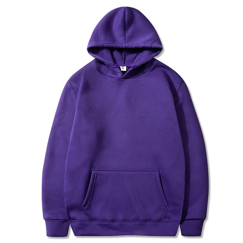 Blank Fleece Pullover Hoodies Unisex Wholesale Hip Hop 11 Color Hooded Sweatshirt Men Cheap Fashion Black Hoodie For Men