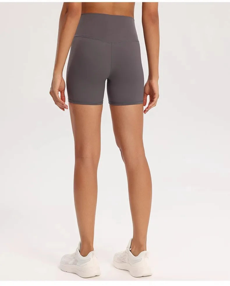High Waist Naked Feeling Yoga Shorts for Women Fitness Running Shorts Cycling Sports Leggings Summer Workout Gym Running Shorts