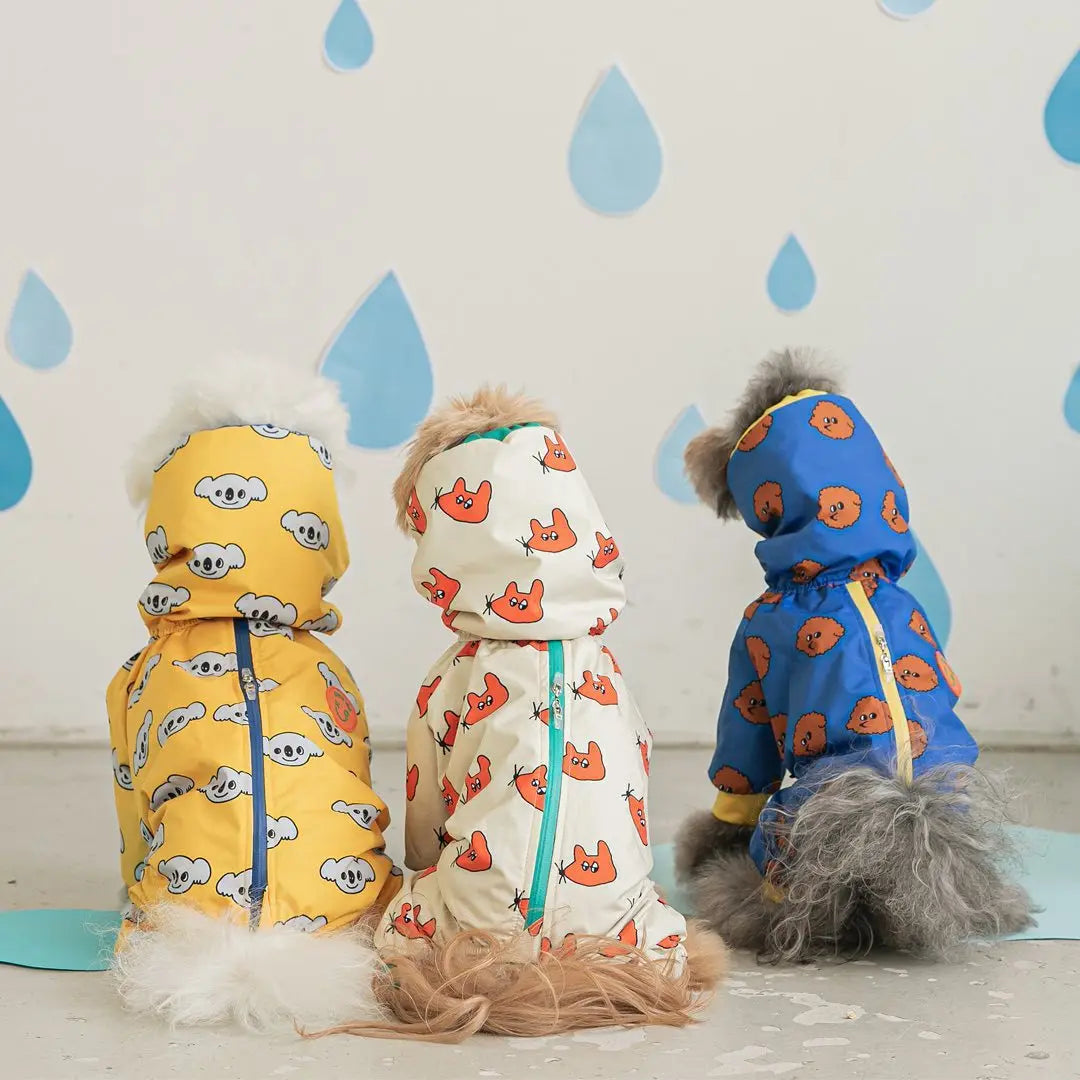 Waterproof Hooded Pet Rain Jacket