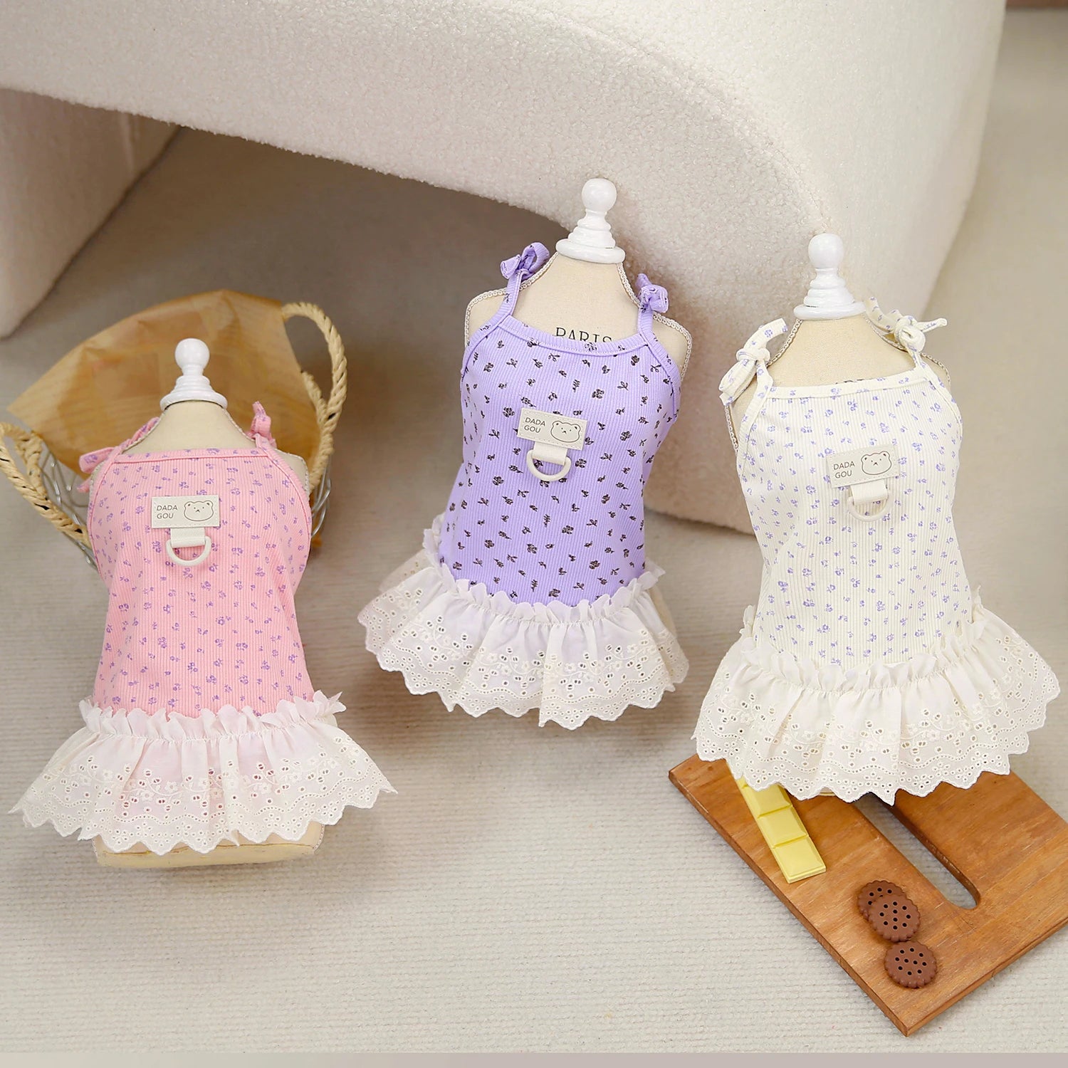 Floral Summer Dog Princess Skirt