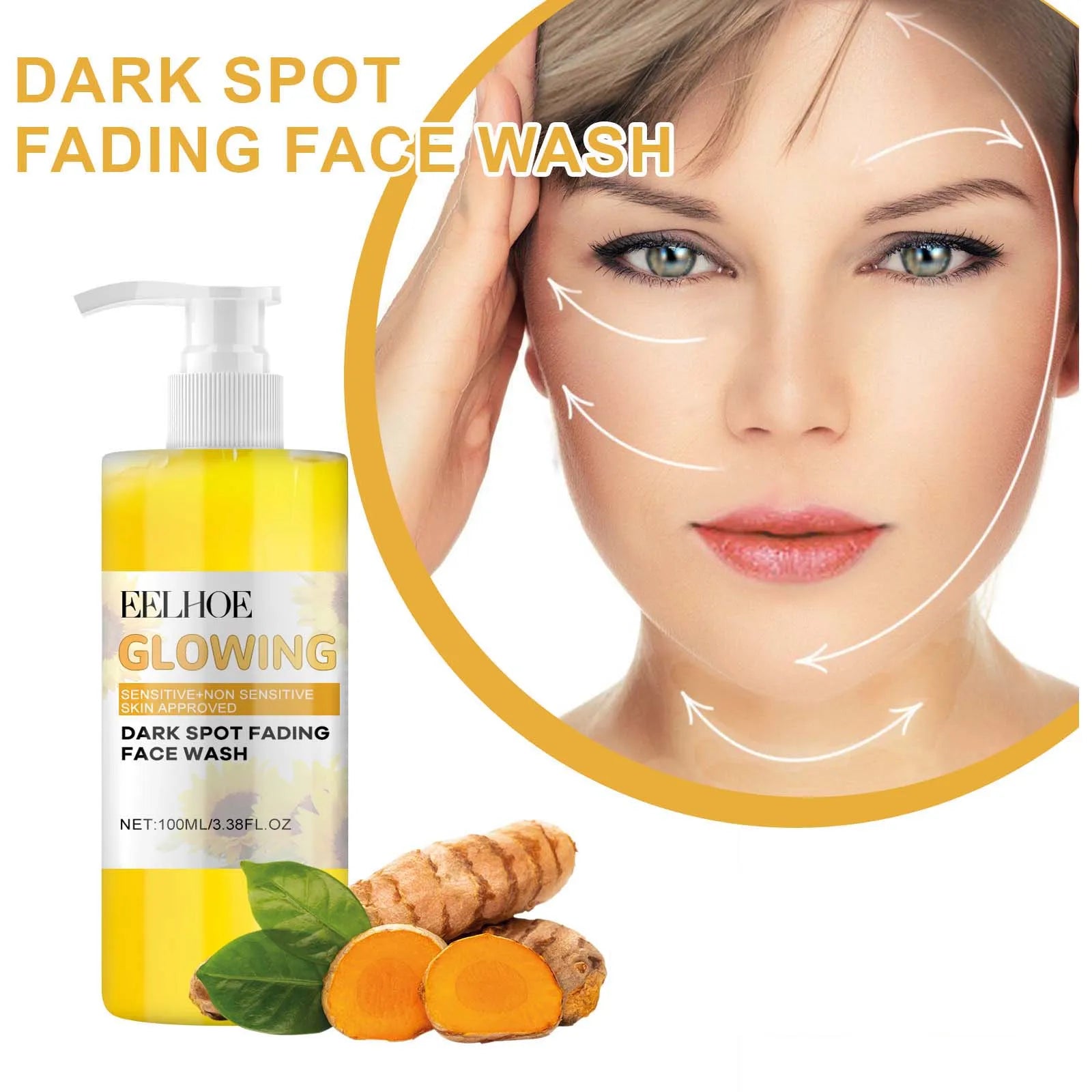 Turmeric Brightening Facial Cleanser Wash