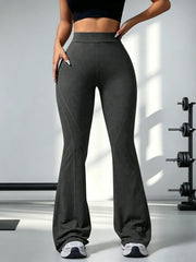 Flared Leggings Straight Leg Leggings Woman Wide-leg Pants Yoga Fitness Clothing Versatile Casual Pants Outdoor Sports Leisure