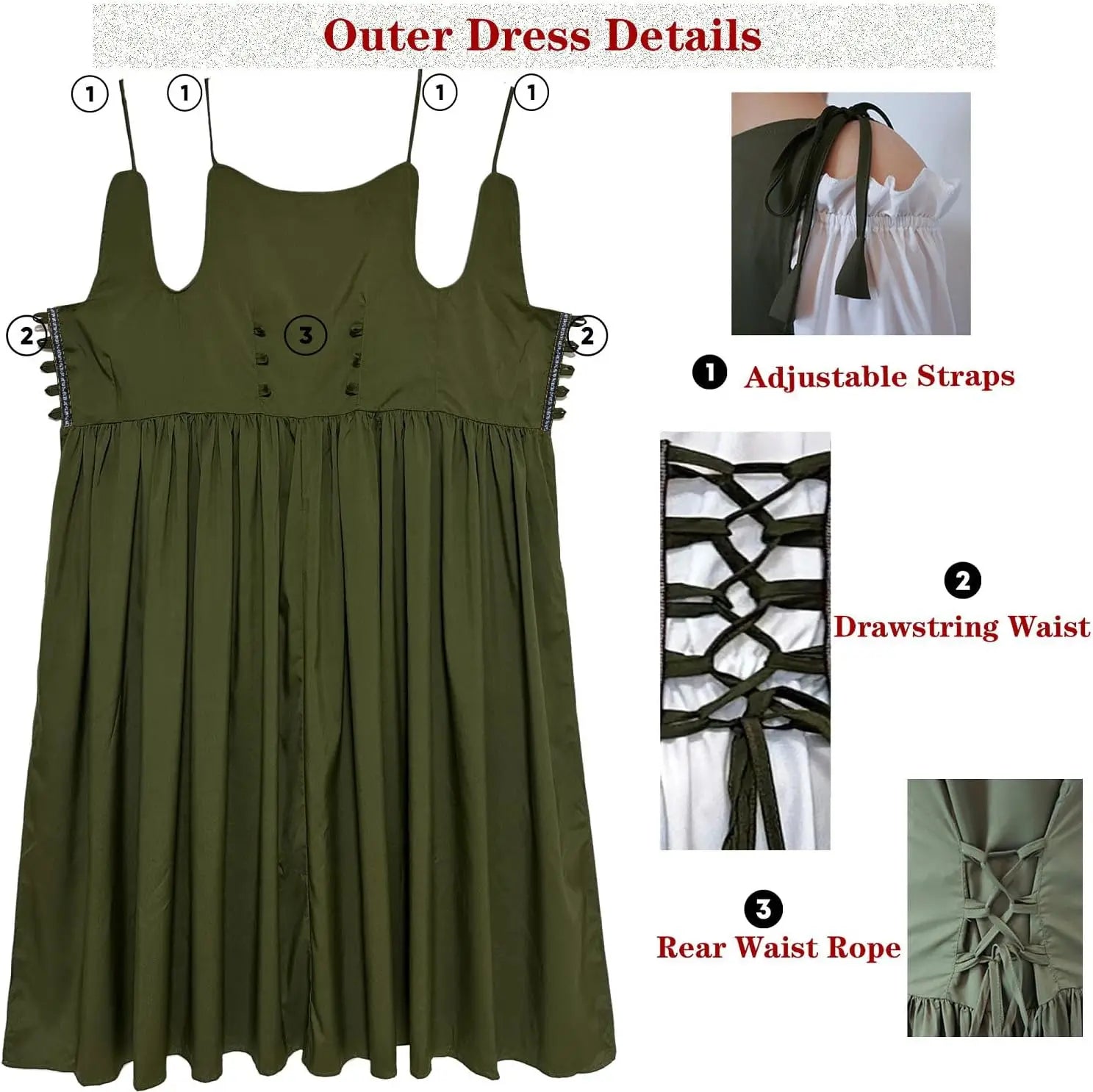 Medieval Renaissance Goddess Costume Dress