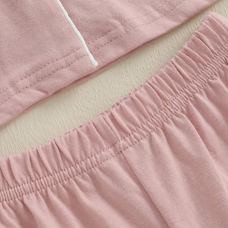 Waffle Pajama Shorts Set