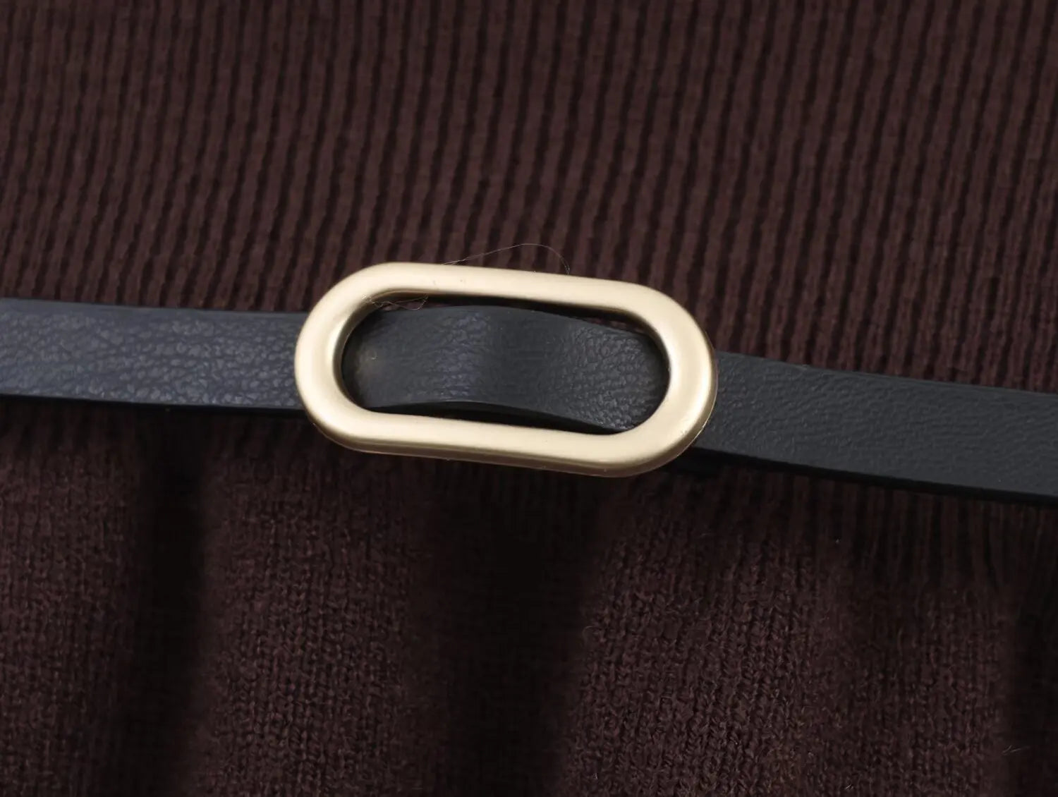 TFMLN Slash Neck Tiered Knit Pullover