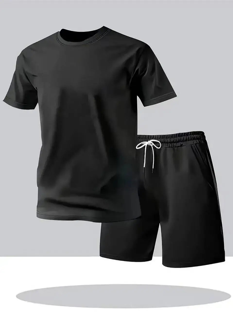 2026 Summer Fashion Men's Tracksuit T-shirt Shorts Set Leisure Short Sleeve Set Jogging Gym Suit Brand Clothing