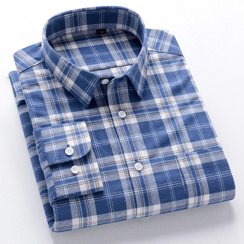 Striped Cotton Long Sleeve Shirt