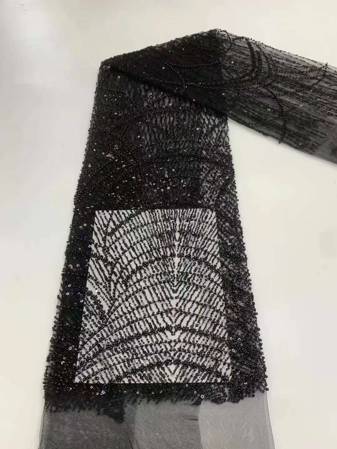 TITLE: Starlight Sequined Evening Gown Dress